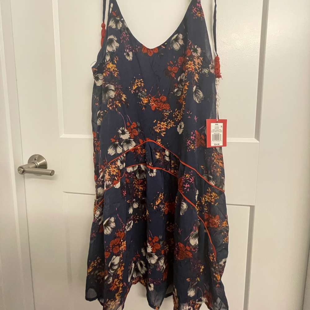 NWT Target Navy Blue Floral Dress